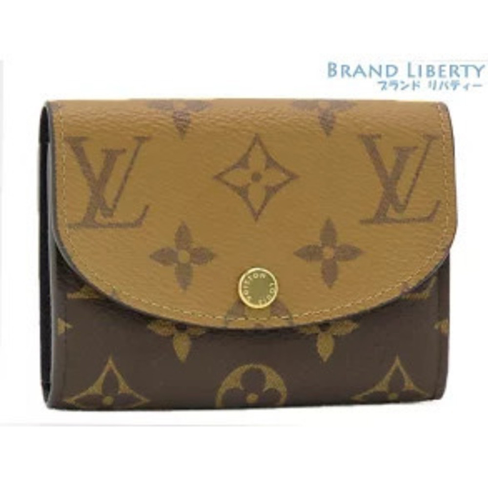 Louis Vuitton Monogram Reverse Portemonnaie Rosalie coin wallet Case Card